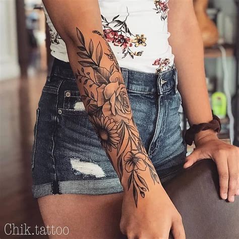 black female arm tattoos|elegant arm tattoos for women.